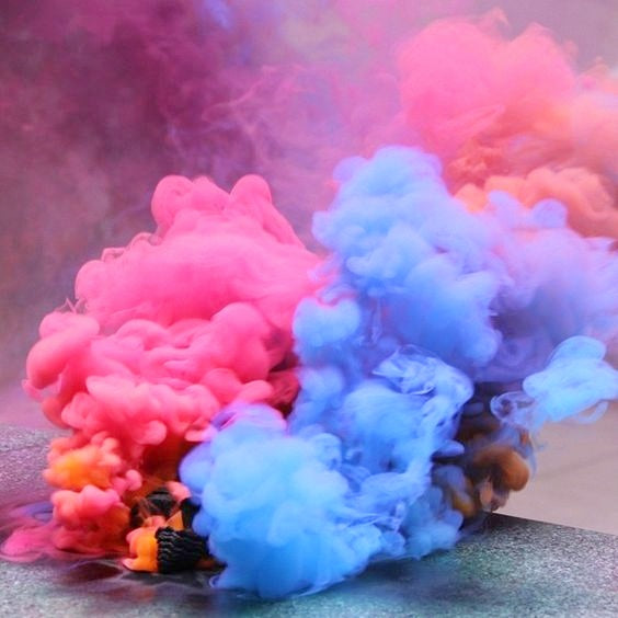  WORKKEEP 7 bombas de humo coloridas, bombas de humo de cañón  para accesorios de fotos, poppers de polvo para celebraciones de boda y  suministros de fiesta de revelación de género (colores
