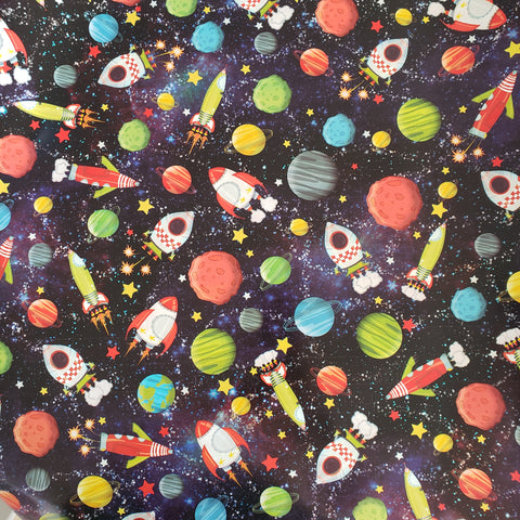 Papel para envolver FIESTA ESPACIAL