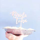 Cake Topper / Letrero para pastel "Bride to Be"