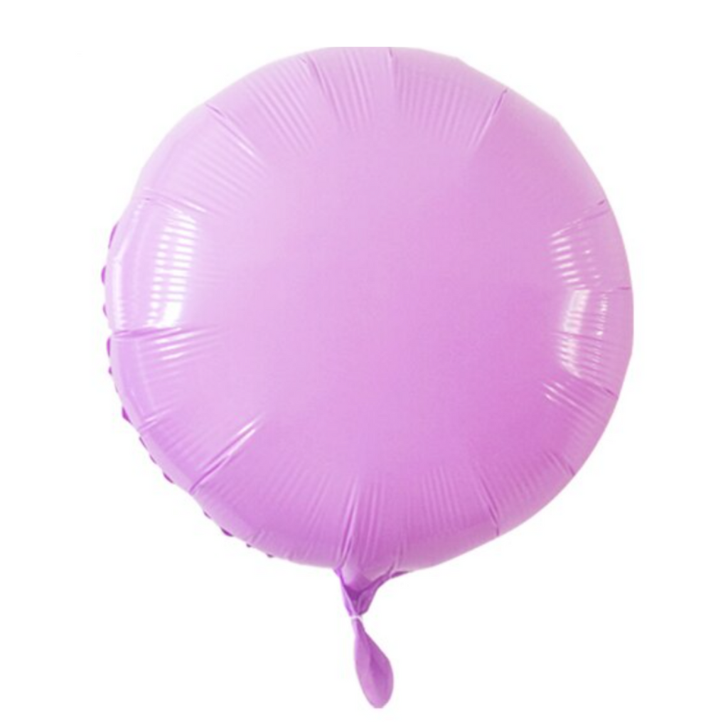 Globo Redondo Macarrón Lila (46 cm) (con helio + $60)