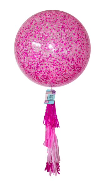 Globo Gigante Transparente confeti baby Globos Moonballoon