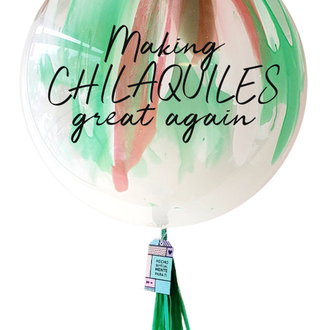 Globo gigante bandera 16 de septiembre "Chilaquiles" (90 cm)