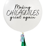 Globo gigante blanco 16 de septiembre "Chilaquiles" (90 cm)