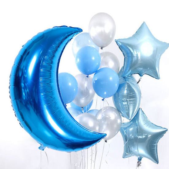 Globos con helio 1 Año Azul Patel