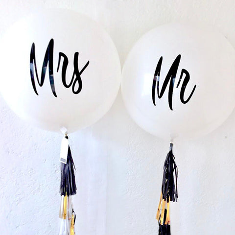 Set de 2 Globos Gigantes Mr & Mrs