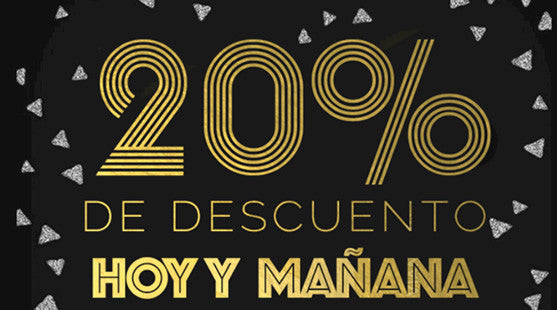 20% de descuento compras a partir de $1000 pesos