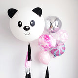 Bouquet de Oso Panda ROSA con helio (Envío CDMX y zonas Edo Mex)