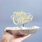 Cake Topper / Arreglo para pastel "Merry Christmas"