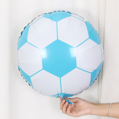 Globo Balón Futbol Soccer AZUL CLARO (45 cm) (Con helio +$55)