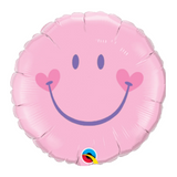 Globo carita de bebé ROSA (45 cm) (Con helio + $55)