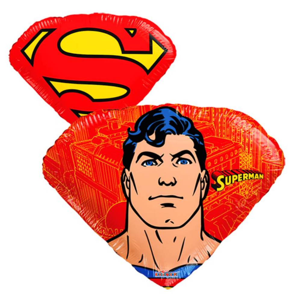 Globo escudo Superman (45 cm) (con helio +$55)