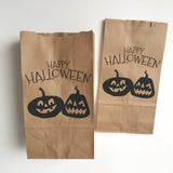 Bolsitas Kraft con base "Happy Halloween" (12 piezas)