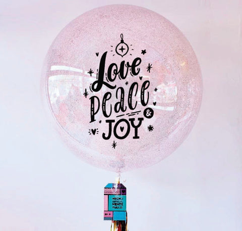 Burbuja Gigante "Love, Peace, Joy"