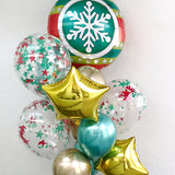 Bouquet Navidad Esfera Gigante con helio (Envío CDMX y zonas Edo Mex)