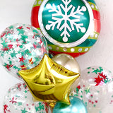 Bouquet Navidad Esfera Gigante con helio (Envío CDMX y zonas Edo Mex)