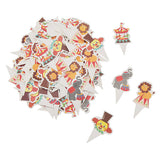 Cupcake Toppers / Adorno para quequitos Circo (24 piezas)