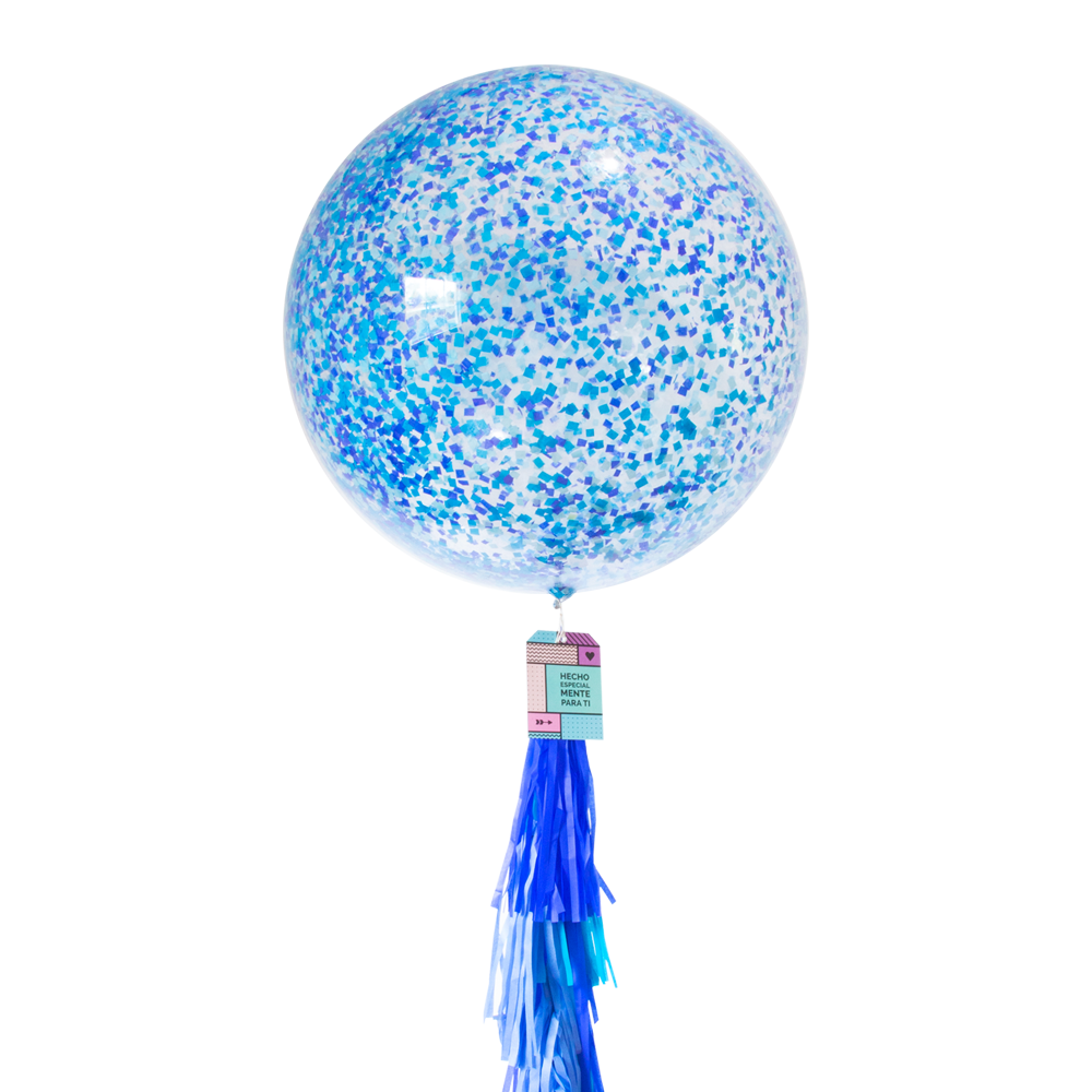 Globo Gigante Transparente confeti baby Globos Moonballoon