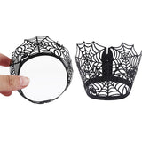 Cupcake Wrappers de Telaraña Halloween (12 piezas)