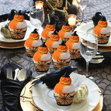 Cupcake Wrappers de Telaraña Halloween (12 piezas)