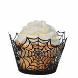 Cupcake Wrappers de Telaraña Halloween (12 piezas)