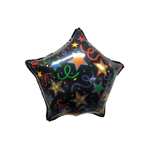 Globo metálico estrella Halloween 36 cm