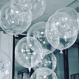 Globo transparente de burbuja (40 cm) (con helio + $188)