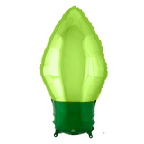 Globo gigantes de foco de navidad verde 60 cm con helio