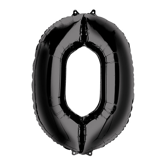 Gigantes de numero Negro globos (90 cm) (con helio + $120)