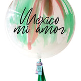 Globo gigante bandera 16 de septiembre "México mi amor" (90 cm)
