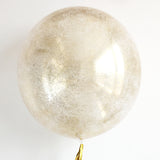 Globo transparente de burbuja DIAMANTINA DORADA (40 cm)