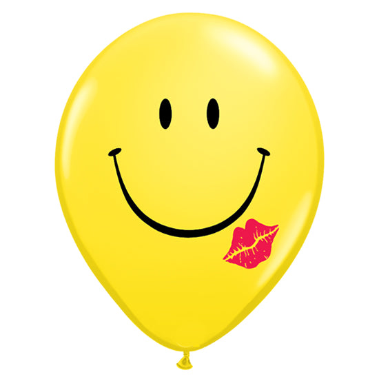 Globo Emoji Sonrisa y Beso (40 cm) (Con helio +$35)