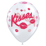 Globo transparente Besos Kisses (27 cm) (Con helio +$35)