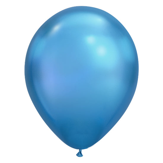 Globo Chrome Azul (30 cm) (Con helio + $35)