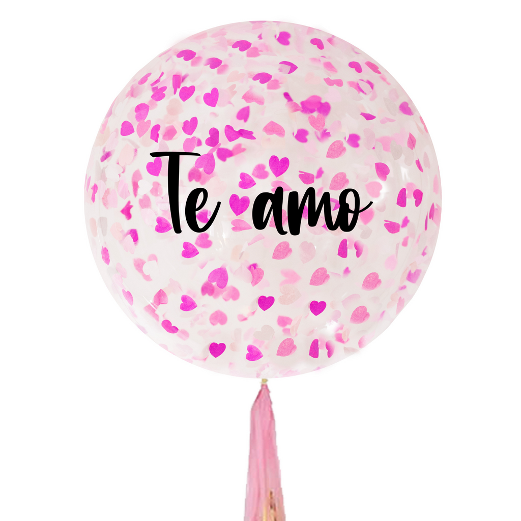 Globo burbuja con mensaje San Valentín