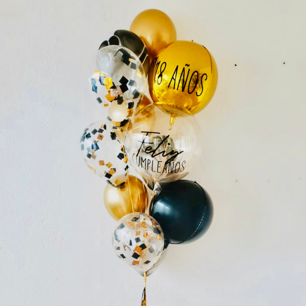Bouquet de globos de 18 cumpleaños