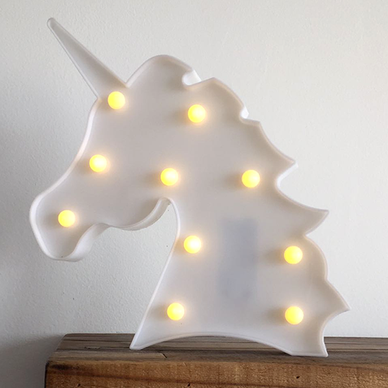 Lámpara de Cabeza Unicornio de Led