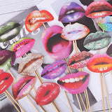 Set de props para fotos de labios y bocas (20 piezas)
